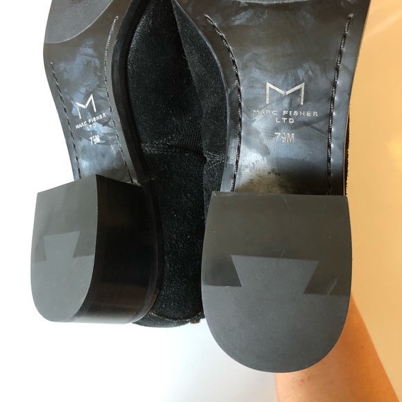 *MARC FISHER Unisex Chelsea Pointy Western Suede Bootie Women’s Size 7.5 Booties - Picture 10 of 11